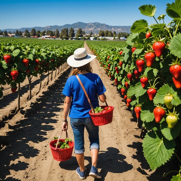 Comment organiser une croisière qui inclut des visites de fermes de fraises en Californie?